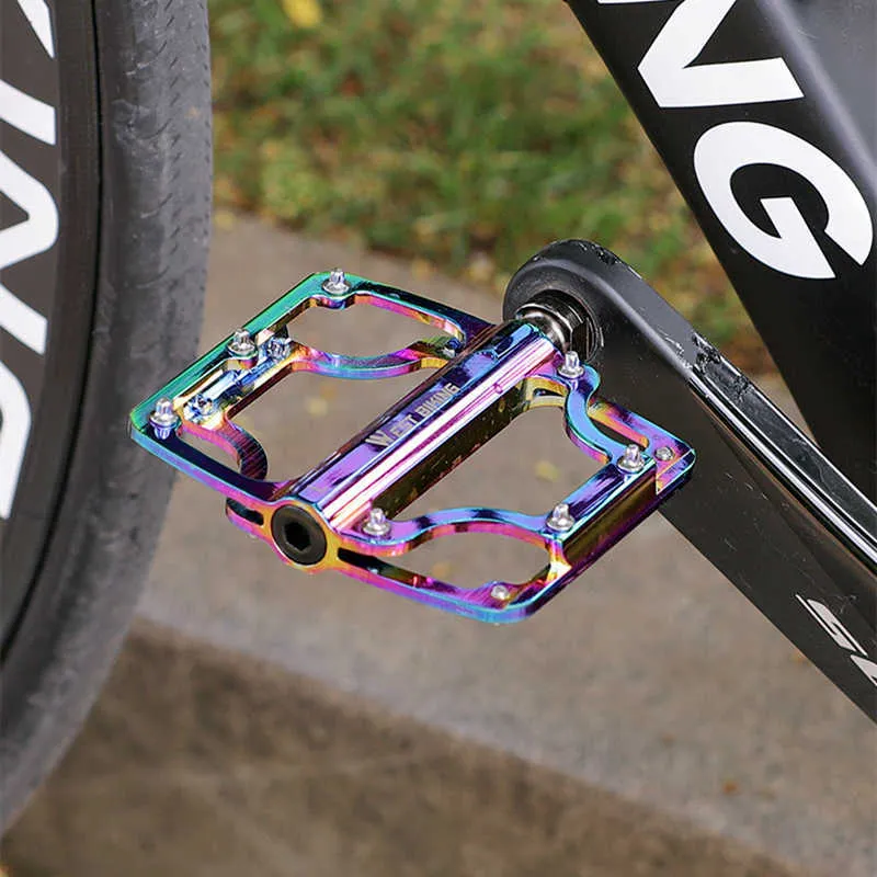 Pédales De Vélo Nylon Léger 10x10 Cm – Antidérapant, Double Roulement – Compatibles VTT Et Route – Faciles à Installer