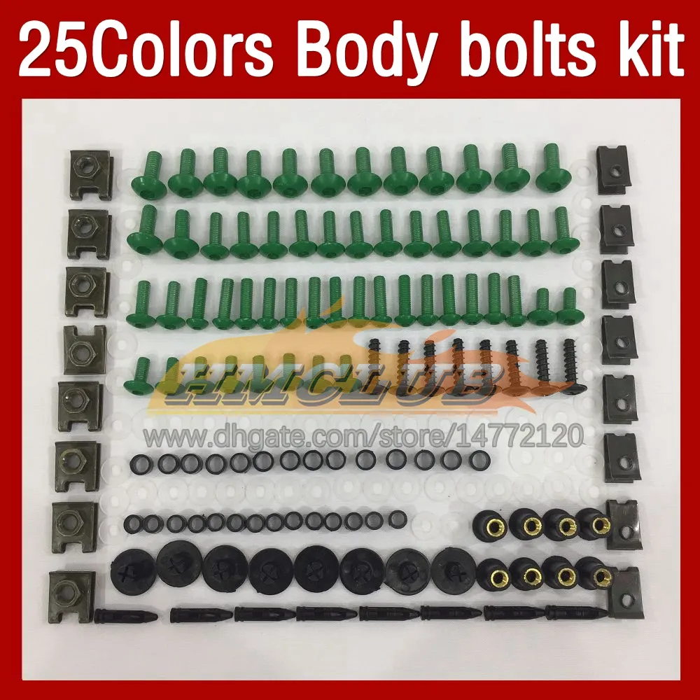 Kit completo de tornillos de carenado de motocicleta para SUZUKI GSXR 600 750 CC K11 GSXR750 GSXR600 17 18 19 2020 2021 2022 MOTO cuerpo parabrisas tornillos tuercas 268 Uds