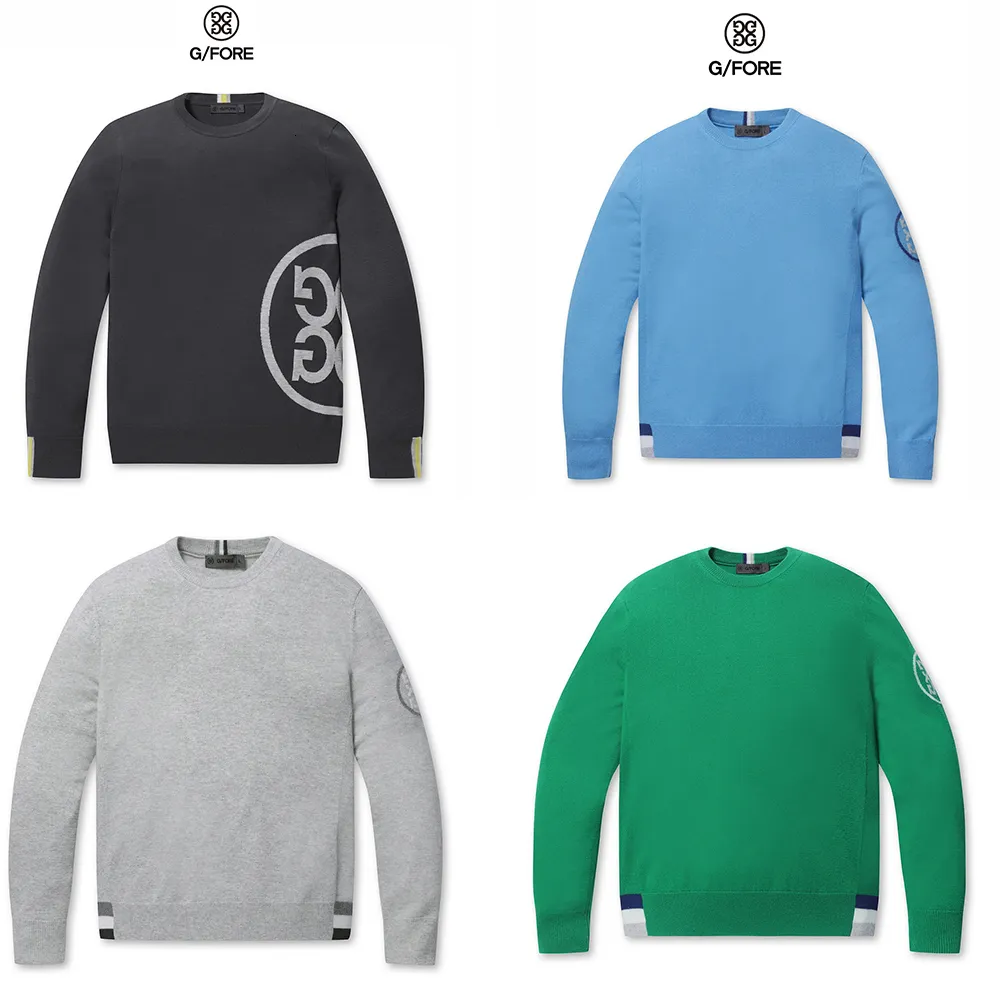Utomhus T -skjortor G4 Brand Golf Clothing Men s Autumn and Winter Sticked tröja Hög Elasticitet Fashion Pullover 230208