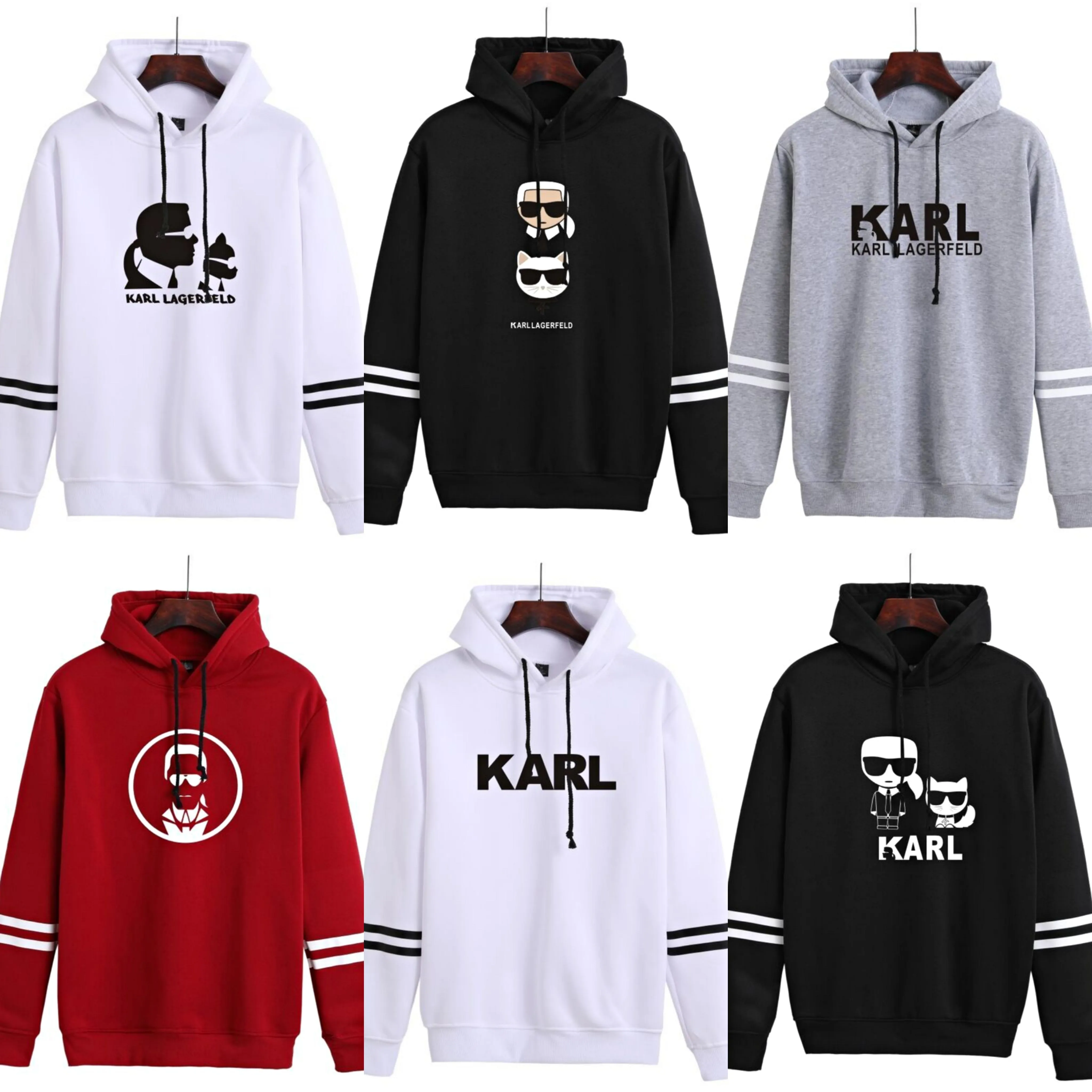 Designer Männer Hoodies Langarmes Sweatshirts Karl Pullover Tops für Herren und Frauen äußerewears