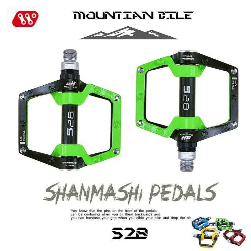 Pédales de vélo pédales ultraliers Pédales scellées Footboard Anti-Slip Cycling pédales MTB BILLE FLAT BMX PLATformée plate à vélo 0208