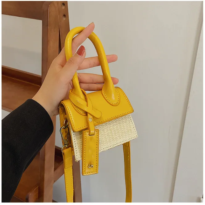 Luxe Femme sac à bandoulière design de Luxe sacs fourre-tout à bandoulière pour femmes en cuir Shopper tissé petit rabat sacs à main Bolso
