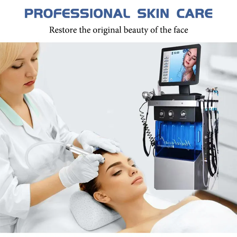 Hydro Peel Machine 14에서 1 미세 박피술 Hydra Dermabrasion Aqua Deep Cleaning RF Face Lift Skin Care
