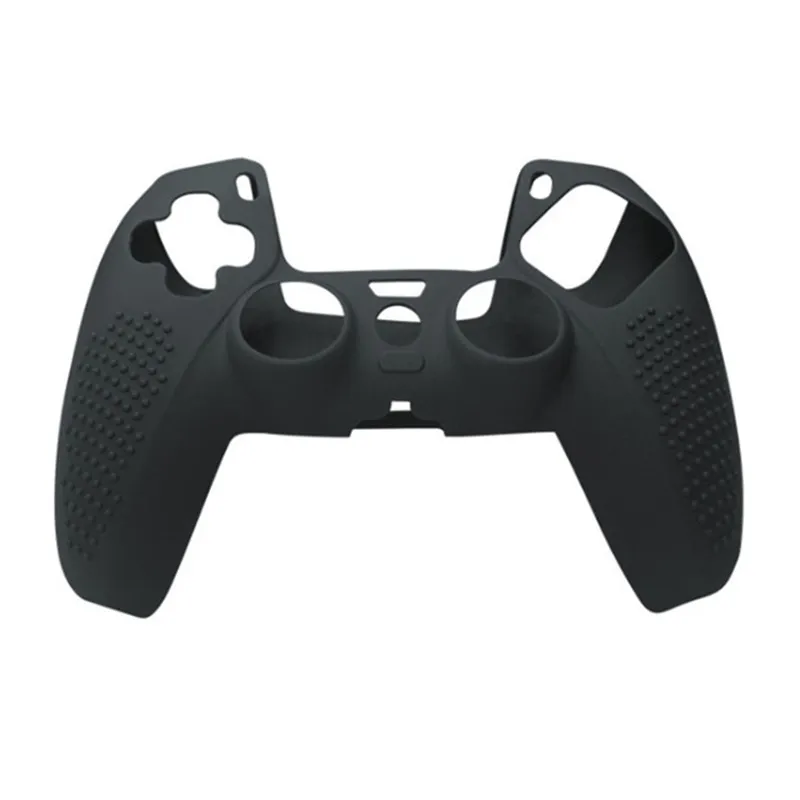 Soft Silicone Case Cover Solid Color Controller Grip Skin Antislip With Spot For PS5 Playstation 5 Gamepad Joystick DHL/UPS