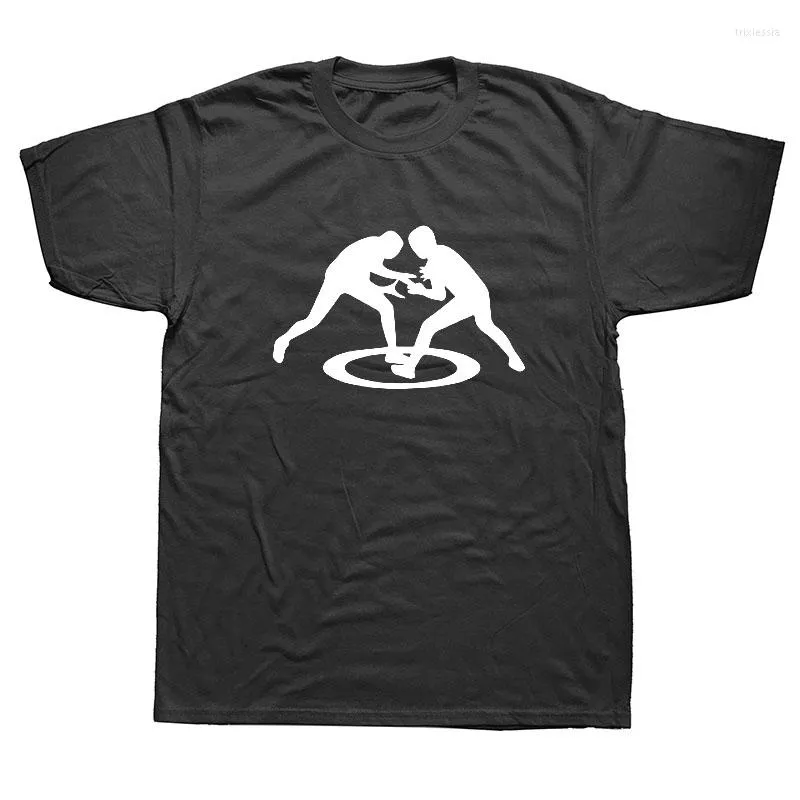 Erkek Tişörtleri Serin tişörtler Erkek Serbest Stil Güreş Baskılı T-Shirt Adam Yaz Günlük Kısa Kollu Pamuk Üstleri Marka Giysileri
