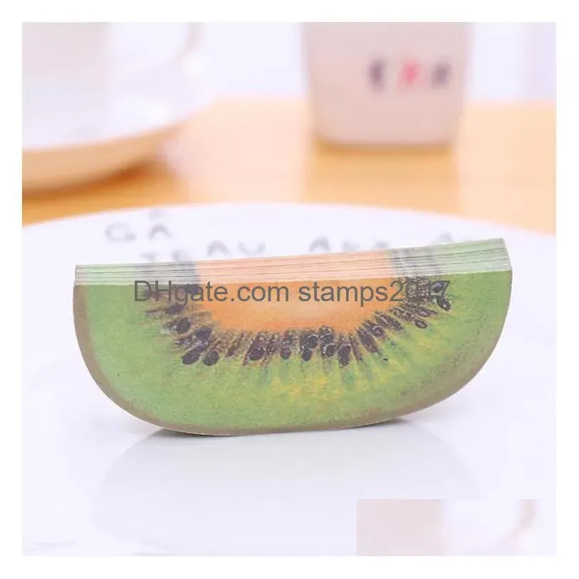 creative fruit shape notes paper cute  lemon pear notes strawberry memo pad sticky paper school office supply t2i52187
