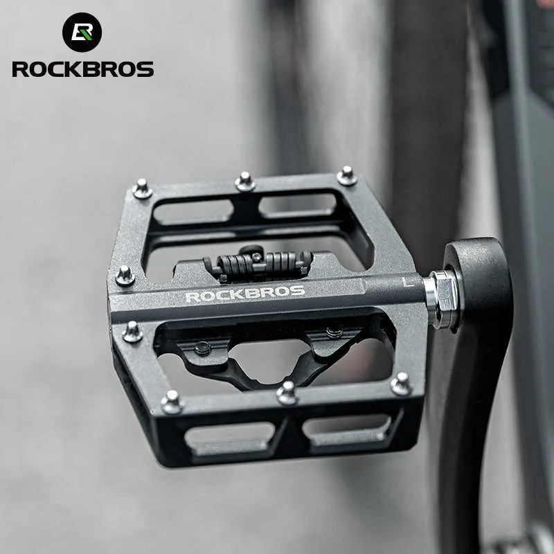 Bike Pedals ROCKBROS SPD Cleat Bicycle Pedal 2 In 1 Locked Bike