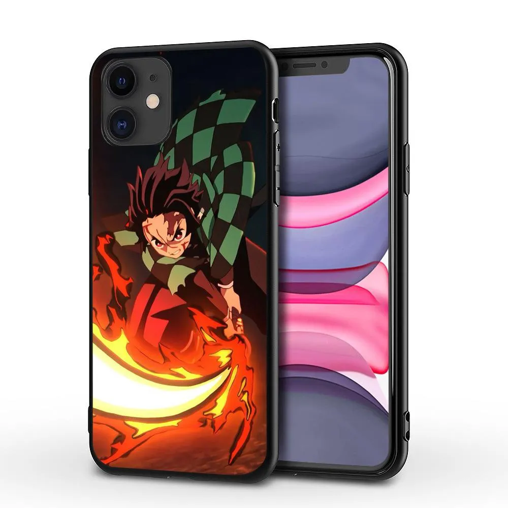 Capa Anime Matador de Demônios Para Apple iPhone 14 13 11 12 Pro 7