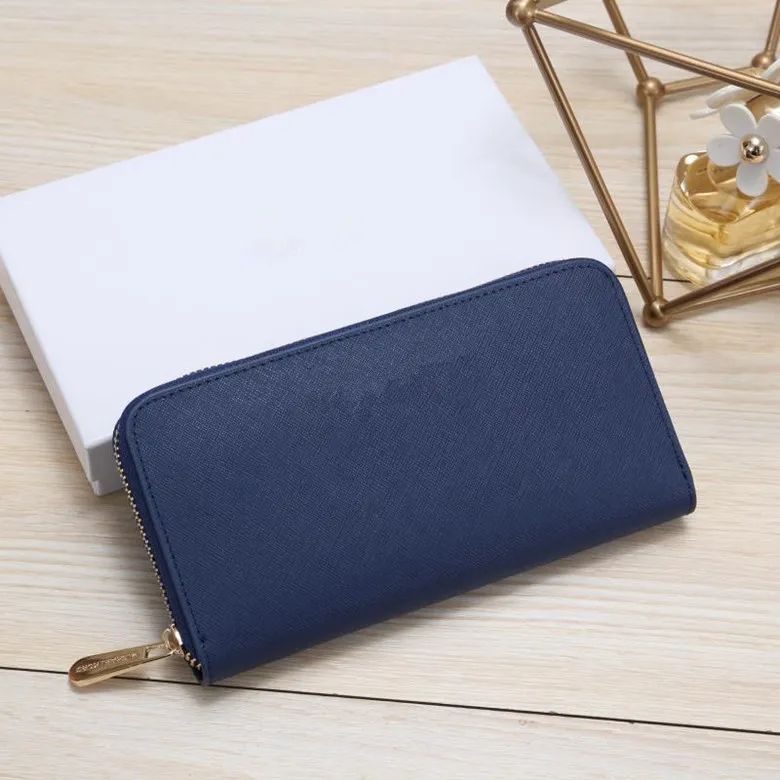 New men's M K wallet fashion trend women's cross pattern one fold simple purse Lychee pattern wallet MK600172941