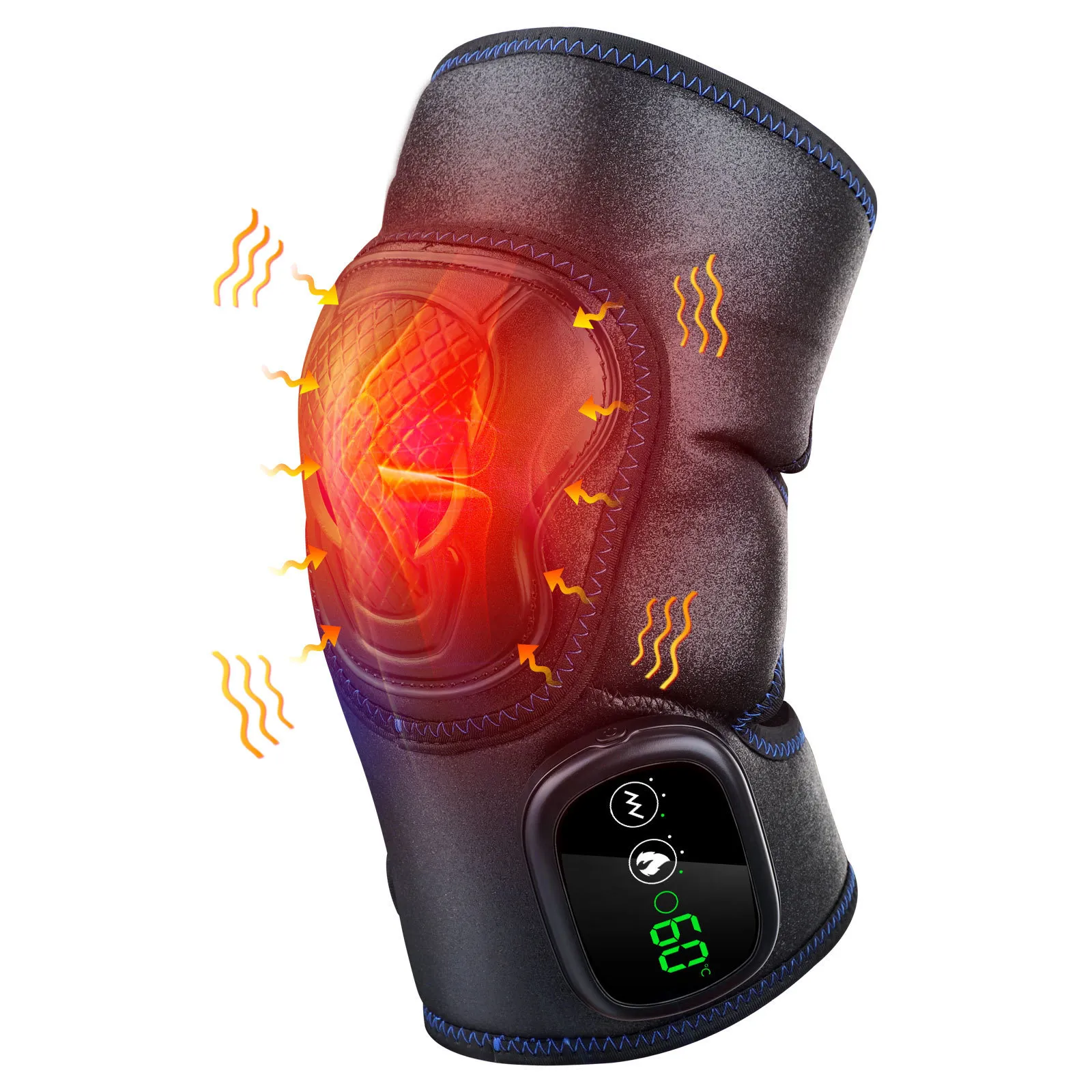Leg Massagers Elektrische knie massage Verwarming Vibratatietherapie Brace Ondersteuning Wikkel Fysiotherapie Instrument voor gewrichtsartritis Pijn Ontspanning 230207