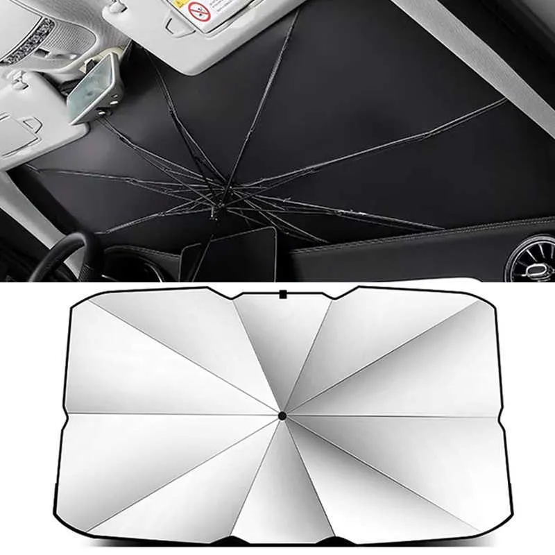 Foldable Car Sun Shade Umbrella: Premium Vehicle Sun Shade for Front ...