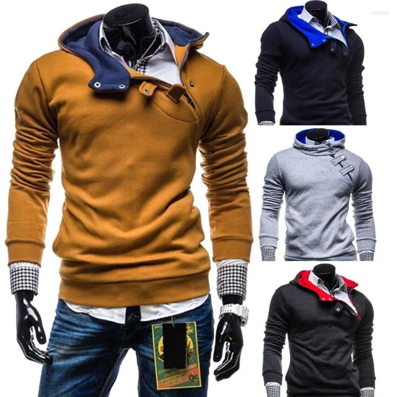 Erkek Hoodies Fashion Velvet kapüşonlu kapüşonlu fleeces ekledi Sıradan eşleşen ceket ceketi üst dış giyim Erkekler Erkekler H8