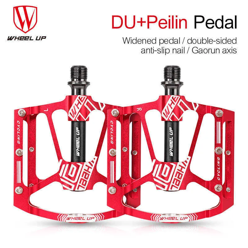 Cykelpedaler Ultralight Cykelpedaler Aluminiumlegering Non Slip Foot Pegs 280G BMX MTB PEDALS CYKLING DELTER CYKNING AITIKER ROAD BIKE PEDAL 0208