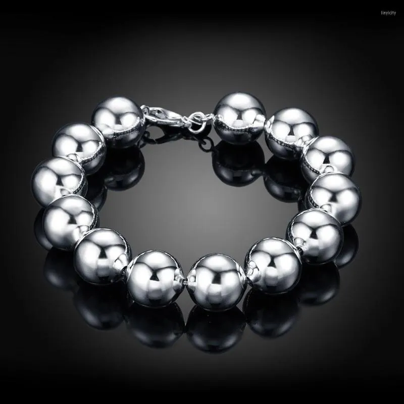 Strand 14m Buddha Ball Bracelet for Women 925 Color prateada estampada Luxo Jóias da moda da moda 2023 Presentes de acessórios por atacado