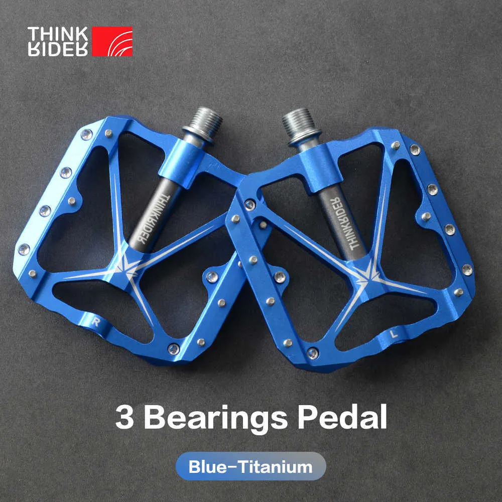 Agiferg Pédale de Tricycle en Aluminium pour Vélo de Montagne, Légère, Roulement de Vélo de Route