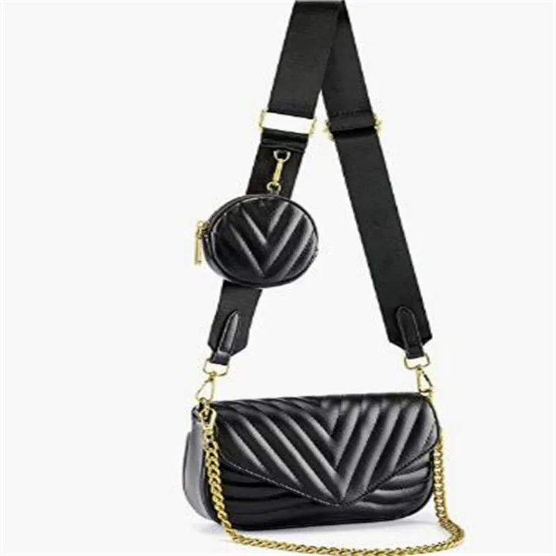 7A Designer väskor Tygväskan Kvinnors multifunktionella lilla/medelstora crossbody -väska Single axelhandväska nollväska modehandväska middagspå