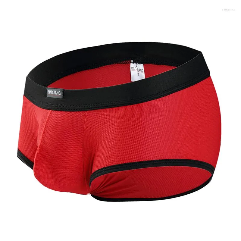 Underpants Brand Man Boxers Shorts Sexy masculino Pênis Gay Nylon calcinha erótica lingerie masculino homem