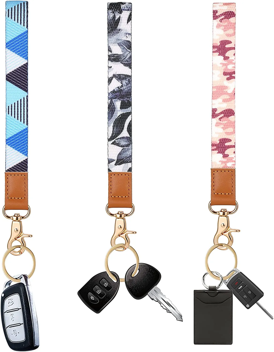 Handhandshanden Lanyard handgjorda lanyard med klipp och nyckelring f￶r mobiltelefon, nycklar, bilnycklar, kamera, mobiltelefon nyckelring