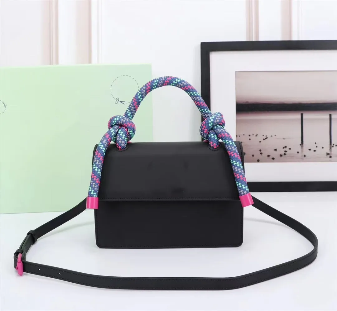 new women handbag Fashion bag black red straps canvas belt black Shoulder multi purpose white bag