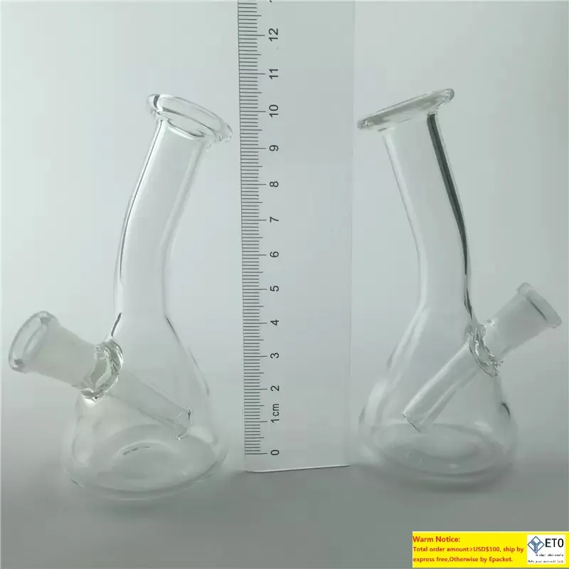 Nya ankomst Mini Oil Rig Glass Vattenrör Bongs med 10 mm kvinnlig gemensam klar tjock hård bong små dabbriggar