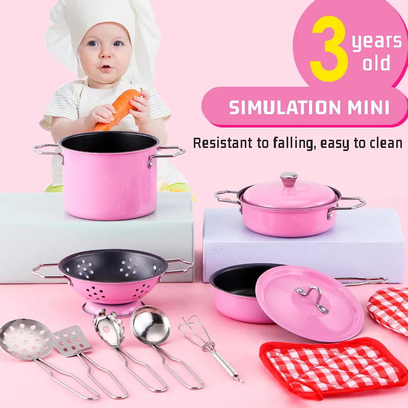 Kök spelar mat barn simulering kök köksredskap ångande set baby spel köksutrustning kognition lära barns hus t3053