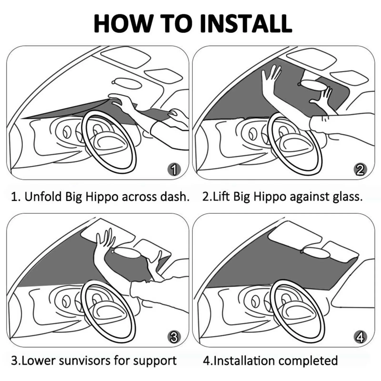 Foldable Car Windshield Sun Sun Visor In Spanish Wear Resistant