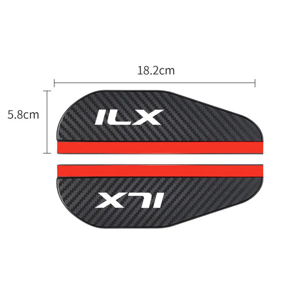 for acura a-spec aspec tlx mdx rdx ilx 2pcs car Rearview mirror Carbon fiber Rain car accessories242W