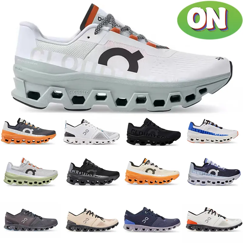 Shoes Running on Cloud Women Sneakers Clouds x 3 Cloudmonster Federer Workout and Cross Trainning White Violet Designer Sports