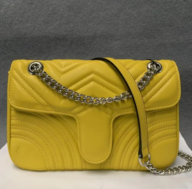 Designer Leather Dust Bag For Women Fashionable Clutch Purse With Chain  Strap, Crossbody And Quilted Chain Strap Bag, Yellow Handbag From  Trendybags01, $49.59