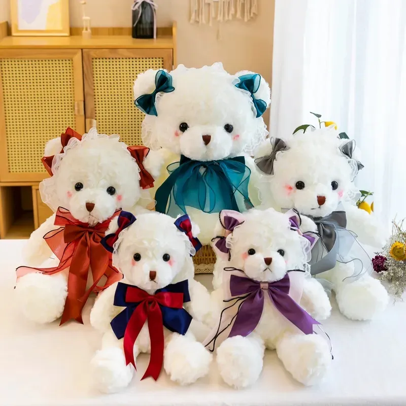 Doll Machine Bear Peluche Orsetti a nastro adorabili Bambole Regalo per eventi aziendali Decorazione di nozze Regalo di compleanno per ragazza