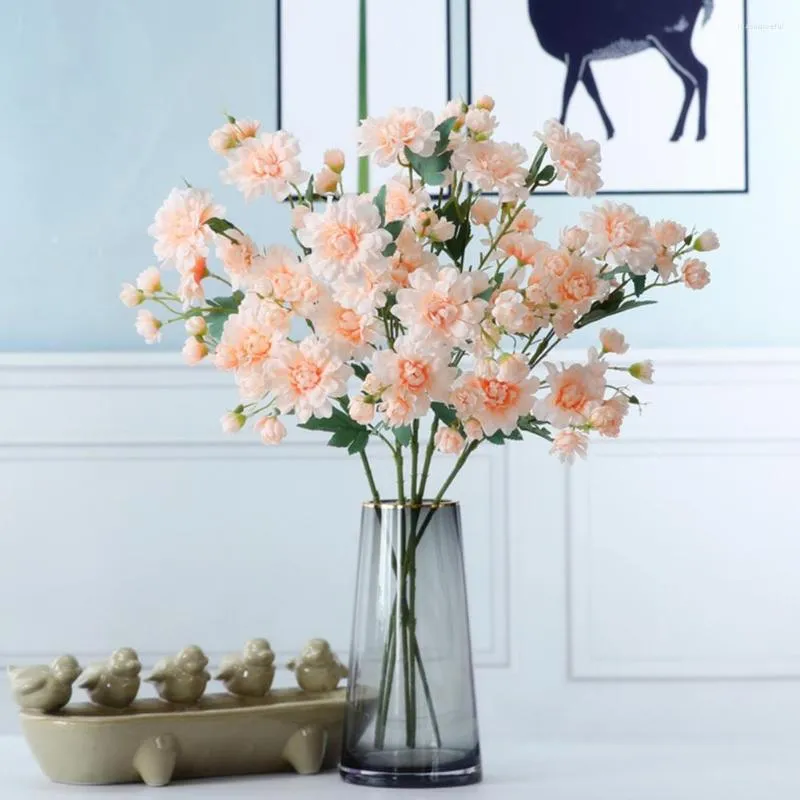 Decorative Flowers Useful Artificial Flower Not Withered Bright Color Fine Workmanship Fake Peony For Wedding