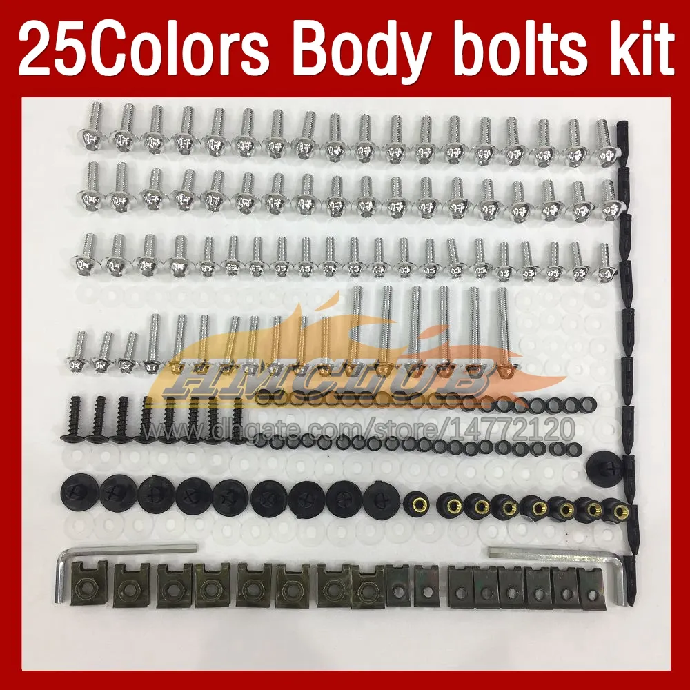 Complete Motorcycle Fairing Bolts Full Screw Kit For YAMAHA Thunderace YZF 1000R YZF1000R 05 06 07 2004 2005 2006 2007 MOTO Body Windshield Bolt Screws Nut Nuts 268PCS