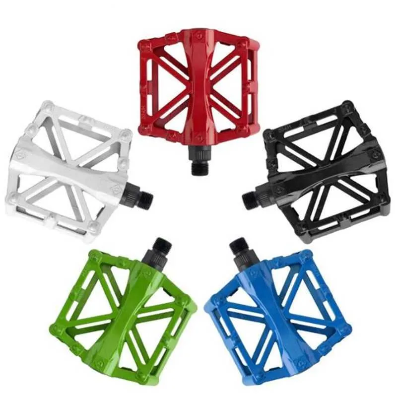 Bike Pedals Bearing Bike Ultralight Pedal MTB Cycling Mountain Bicycle Alloy Pedals Road Bike Anti-slip Cycling Bicycle Accessories 1 Pair 0208