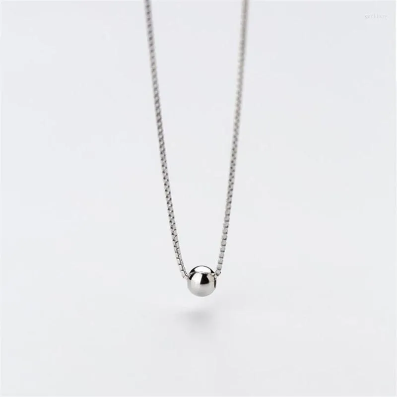 Pendant Necklaces Fashion Silver Plated Jewelry Simple Literary Fresh Clavicle Chain Female Ball Korean Style XL153Pendant Godl22