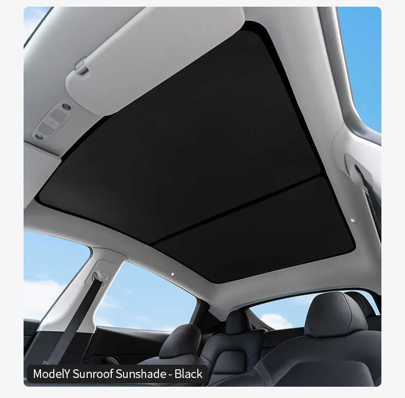 Für Tesla Modell Y Versenkbare Schiebedach Sonnenschirm