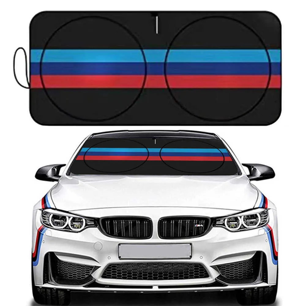 Tri-Color Car Windshield Visor Sunshade Protector Front Window Sun Shade Cover For BMW X1 X2 X3 X4 X5 X6 I8 1 2 3 4 5 Series