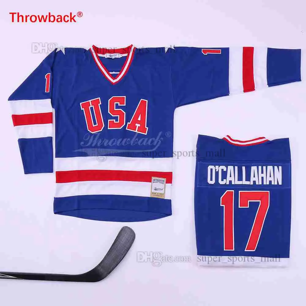 Jack O’Callahan #17 Jersey – 1980 USA Miracle Hockey Shirt