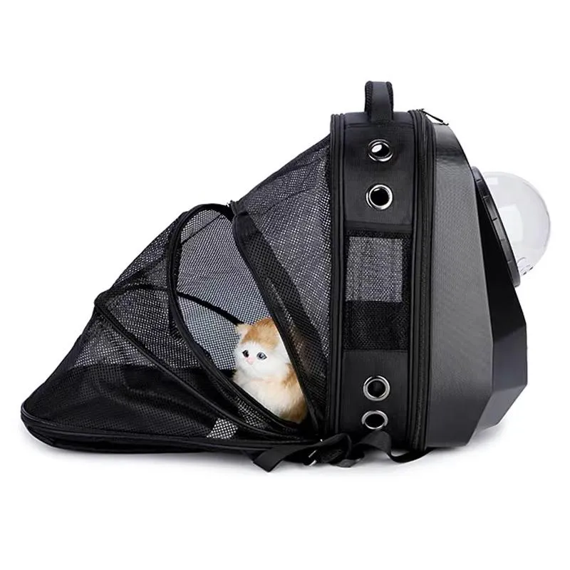 猫のキャリアクレートハウス屋外キャリアバックパック犬用の通気性ペットバッグファッションポータブルバッグ快適なドッグキャット