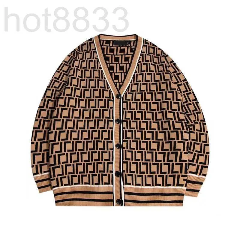 Kvinnors tröjor Designertröja Stickad Cardigan Högkvalitativ bokstav Tryckt Coat Fashionable Outdoor Men Casual Long Sleeved Men's and Women's V7V3