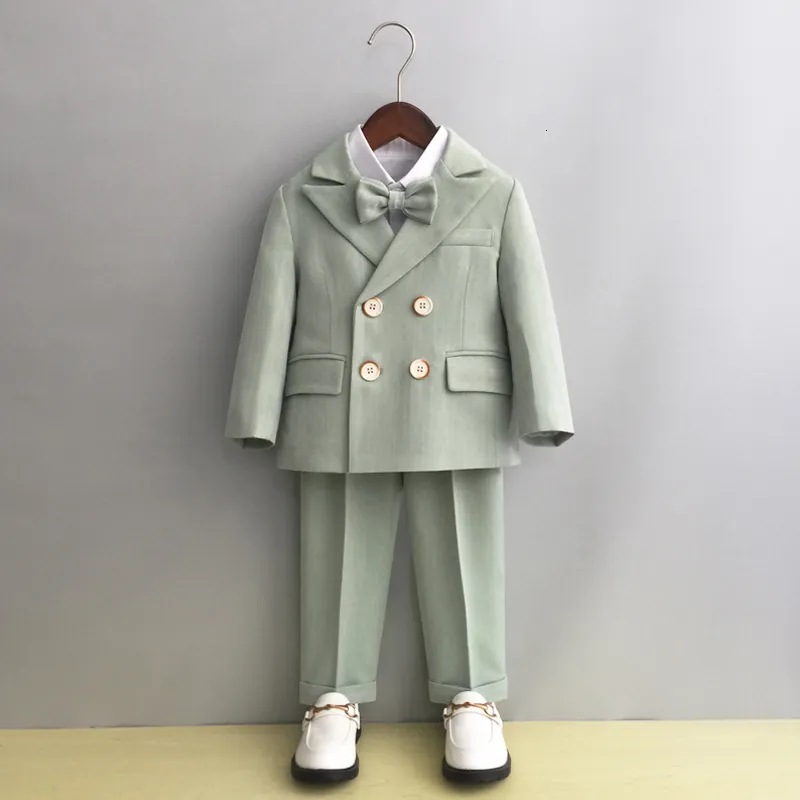 Boys Formal Dress Toddler Suit Set For Autumn/Winter Weddings, First