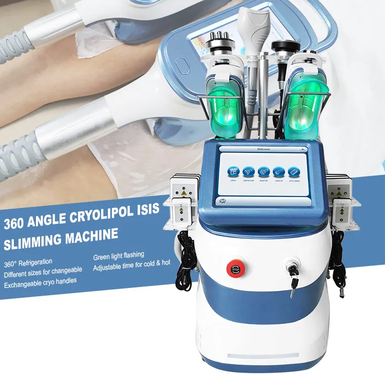 Ny teknik Cryolipolysis 360 Fat Freezing Beauty Machine Cavitation 360 Cryolipolyse Cellulite Removal Machine till salu