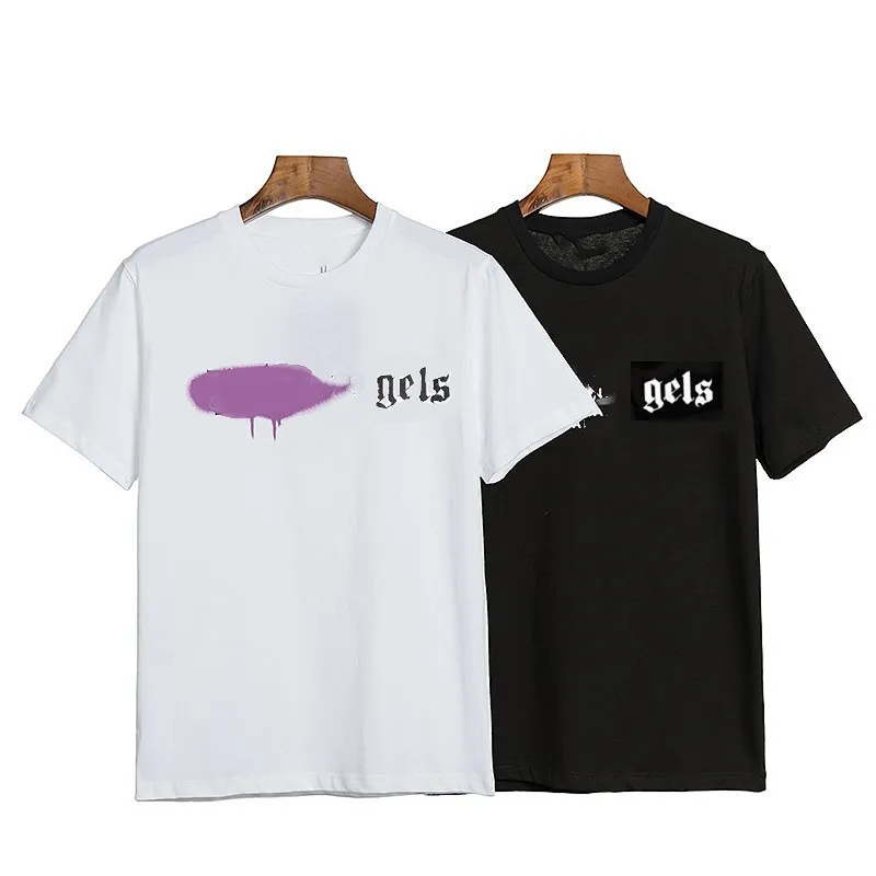 Mens T Shirt Tasarımcı T Shirt Marka T-Shirt Kadın Tee Giyim Sprey Mektubu Kısa Kollu Yaz Gelgit Gündelik Tee Hızlı Kuru Nefes Alabilir Gömlek