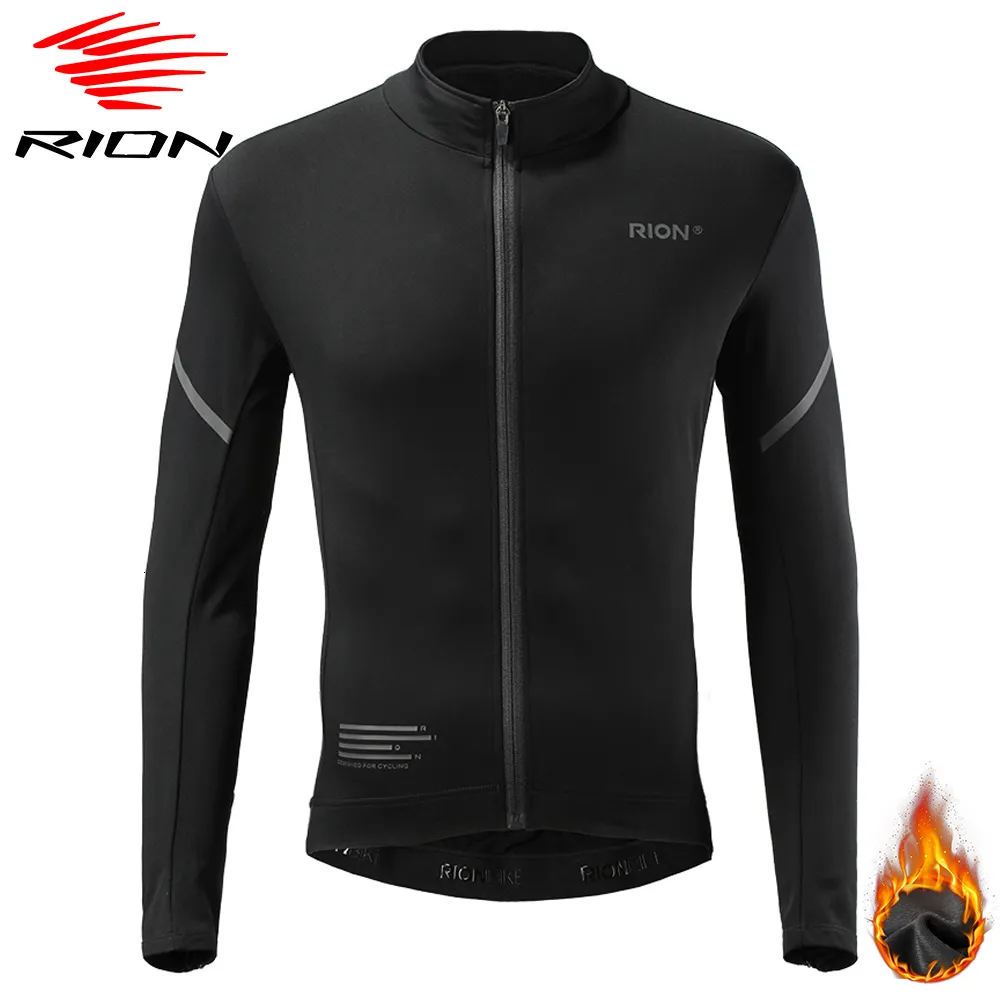 Cycling Shirts Tops RION Winter Man Cycling Maillot MTB Jersey Bicycle Clothing Long Sleeve Enduro Motorcross TShirt Clothes Bike Tricuta Jumper 230209