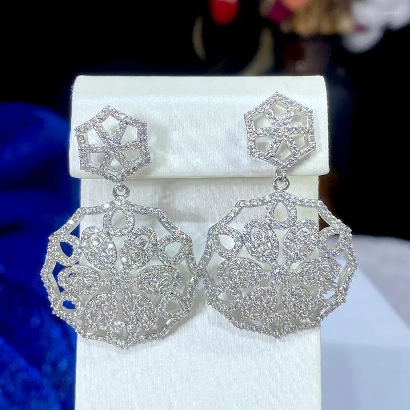 Boucles d'oreilles pendantes rondes rétro pour femmes, fête de mariage, accessoires de demoiselle d'honneur de mariée de Dubaï, bijoux à la mode, cadeaux pour filles