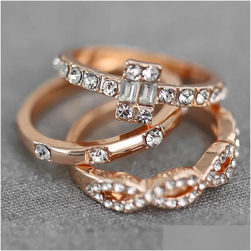 Солитарное кольцо CR Ювелирные украшения ретро цветочные кольца бесконечные кольца для женщин Винтажный геометрический рисунок
