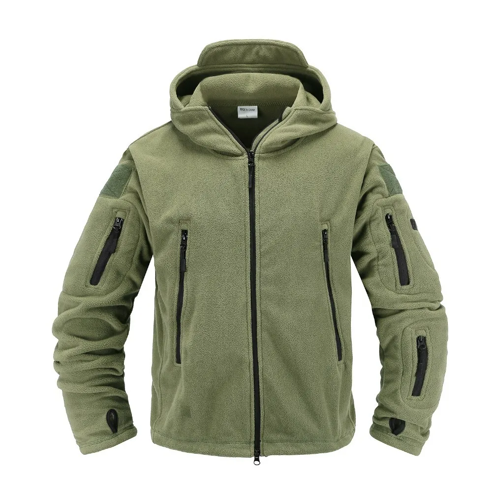 Vestes pour hommes Veste polaire tactique Uniforme militaire Soft Shell Veste à capuche décontractée Hommes Thermique Armée Vêtements 230208