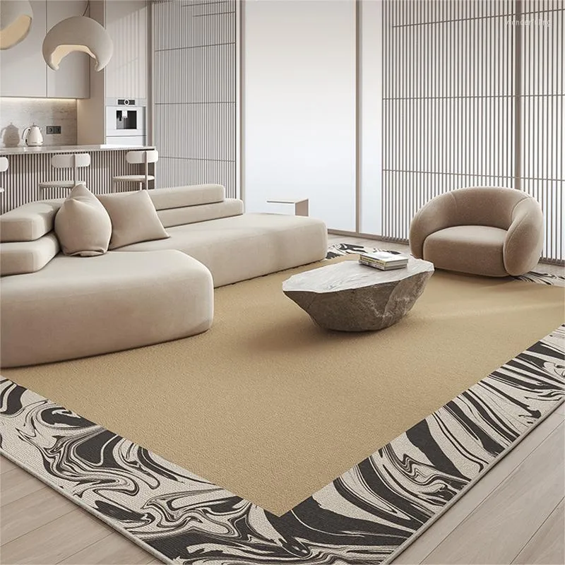 Carpets French Light Luxury Style Large Area Living Room Decoration Rugs Home Cloakroom Lounge Rug Bedroom Decor Bedside Carpet