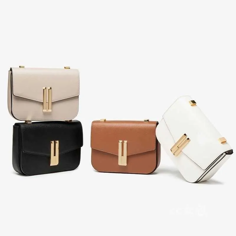 Petit sac carré à la mode pour femmes, sacoche d'été polyvalente à haute texture, à bandoulière unique, tofu, nouvelle collection 2022