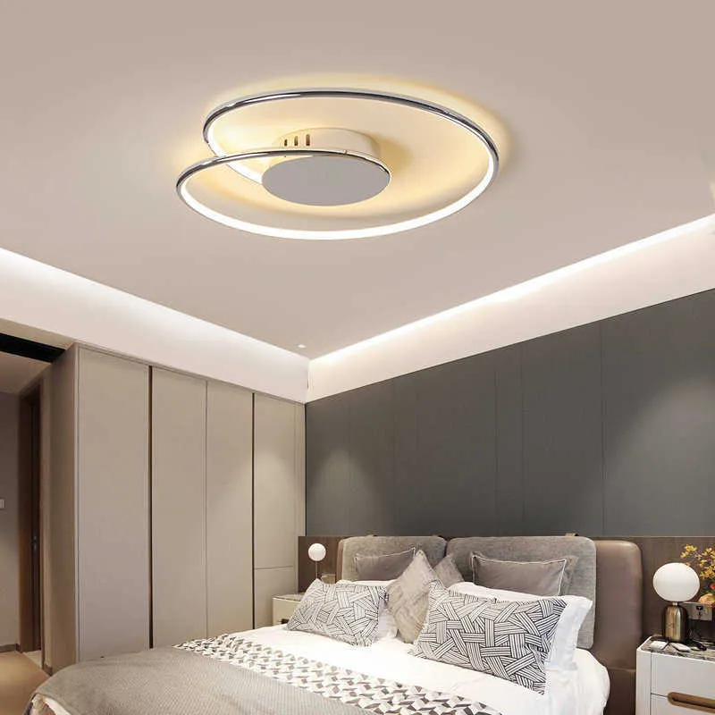 Plafond moderne à LEDs lumières pour salon décoration lustre chambre lampe étude salle luminaire Simple populaire éclairage 0209