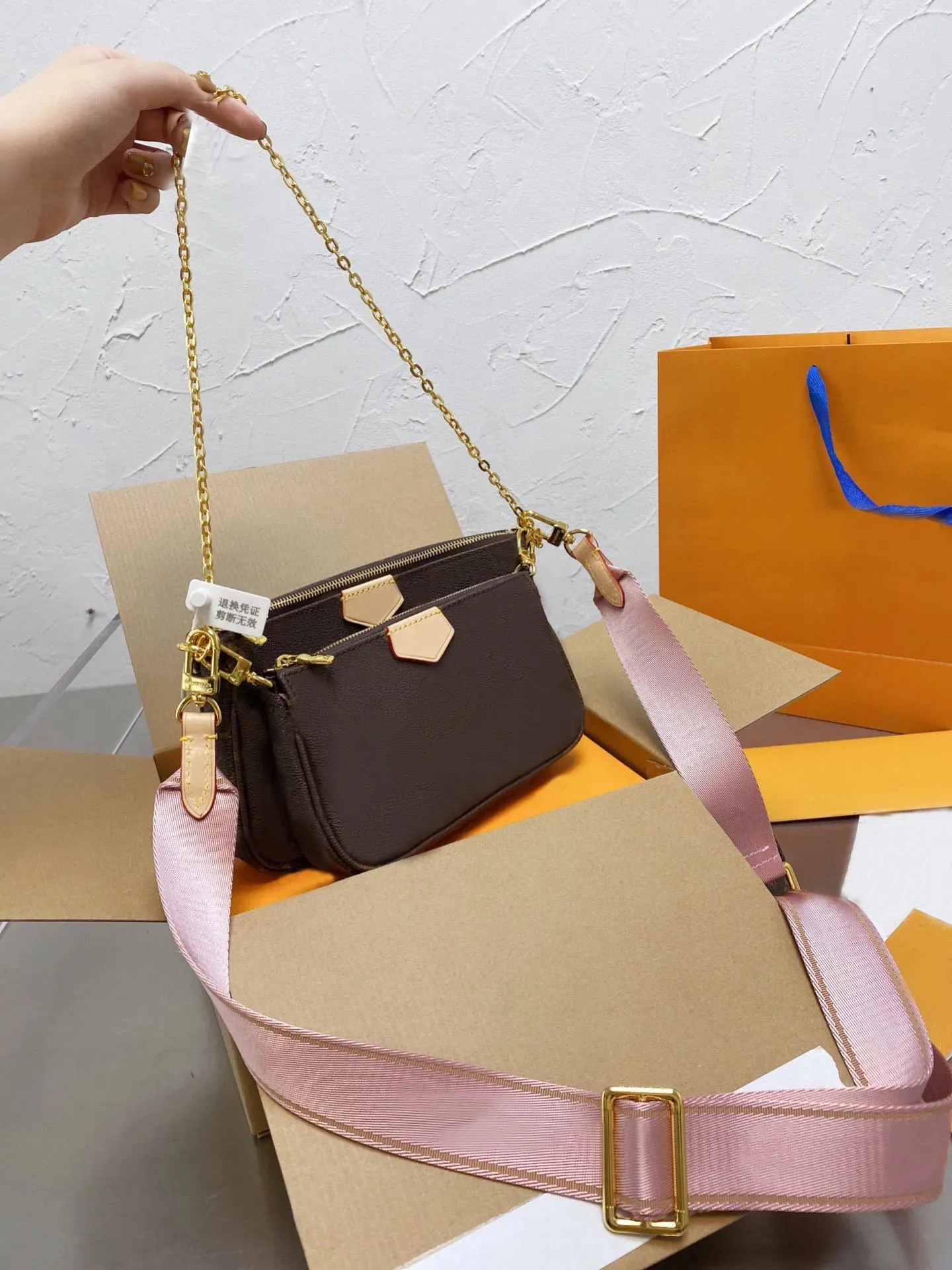 Hot Sales Set Bag Designer Shoulder Bag Men Women Fashion Handbags Small Crossbody Purse Wallet With Chain Strap From 22 73 DHgate